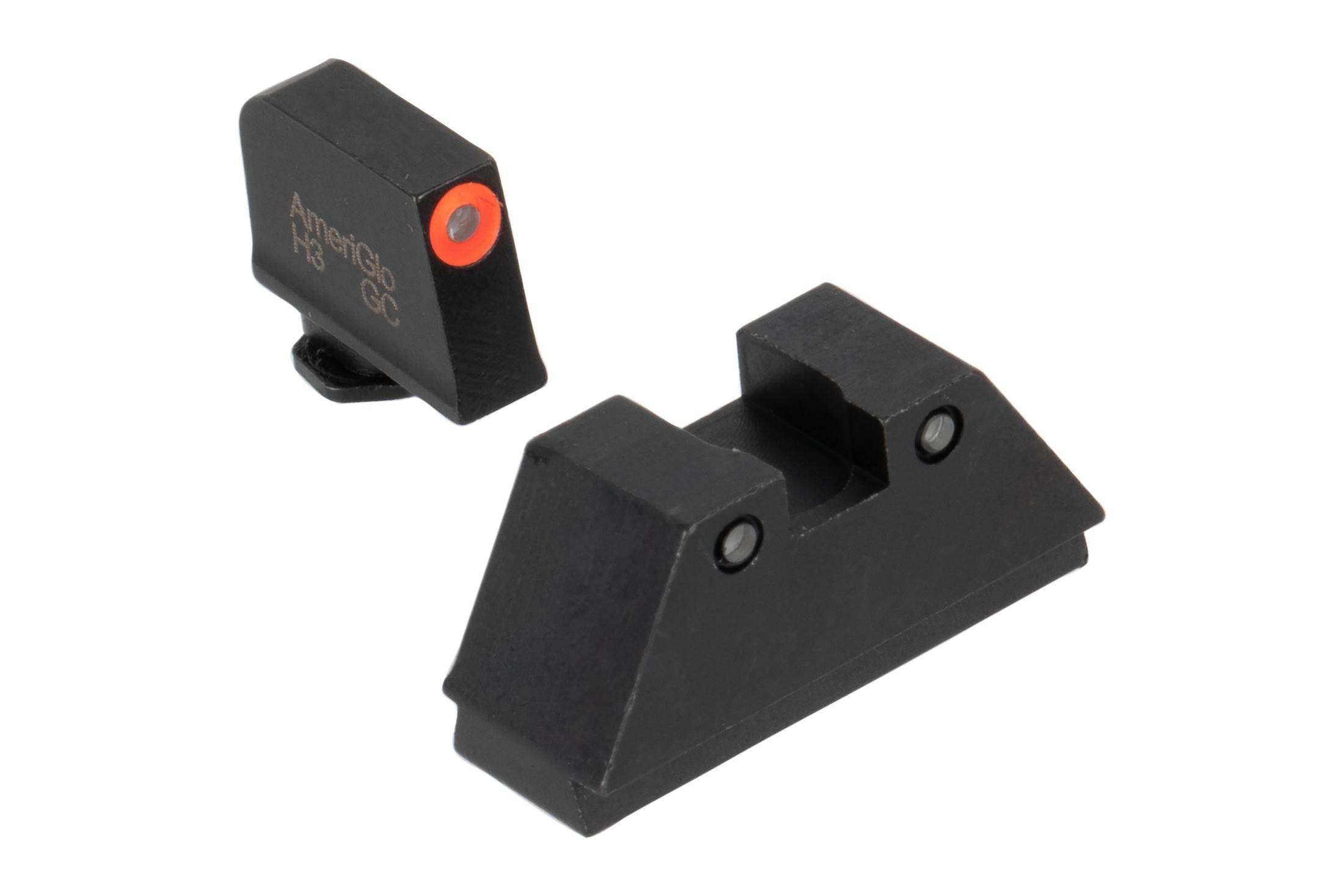 AmeriGlo Sight Set Front/Rear, Green/Orange/Green - GL-452